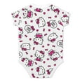 thumbnail image 2 of Hello Kitty Baby Bodysuit Boy Girl Clothes Soft Newborn Infant Outfit Short Sleeve Romper, 2 of 8