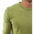 thumbnail image 3 of X RAY Mens Crew Neck Sweater Slim Fit Midweight Pullover Sweater for Men for Casual Dressy Wear (Big & Tall Available), Heather Lime, L, 3 of 6