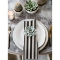 thumbnail image 2 of Black Striped Cloth Napkins Set of 8 Reusable Dinner Napkins, Modern Simple Farmhouse Beige Vintage Cocktail Napkin Washable Table Napkins for Wedding/Holiday Party/Baby Shower 20"x20", 2 of 7