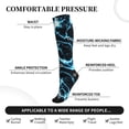 thumbnail image 2 of Rateoe Lightning Compression Socks for Women and Men 20-30mmHg-Circulation Support Socks Knee High Nurse Pregnant Running Medical and Travel Athletic, 2 of 7