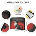 thumbnail image 3 of WOBOGO Black Hat Cow Cat Expanding File Folder Letter Size Accordion Filing Organizer 13 Pocket Separate Organ Pocket, 3 of 7