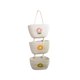 thumbnail image 2 of Cesta colgante de algodón | Organizador decorativo de tres niveles | Cesta de pared hecha a mano para objetos pequeños | Organización del hogar en dormitorio, sala de estar y recibidor, 2 of 6