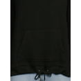 thumbnail image 4 of Time and Tru Women's Drawstring Hem Textured Top, Sizes XS-XXXL, 4 of 5