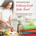 thumbnail image 2 of THREAD SPREAD Kitchen Dish Towels, 100% Cotton Salsa Towels, Set of 12 (16x28 Inches), Multi Purpose Cooking Drying Restaurant Bar Cleaning Cloth Napkin, Highly Absorbent, Lint Free (Red & Orange), 2 of 8