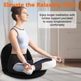 thumbnail image 6 of Adjustable Floor Chair with Back Support Foldable Meditation Chair Portable Stadium Seats Recreation Bleacher Seat Versatile Beach Video-Gaming Reading,Black, 6 of 8