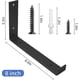 thumbnail image 3 of Black Shelf Bracket, 2 Pcs, 3 of 5