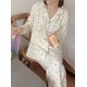 thumbnail image 5 of Traje de pijama de alta calidad para mujer, ropa de casa cómoda y transpirable, pantalones de manga larga, versión coreana, Otoño, nuevo, 5 of 5
