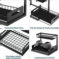 thumbnail image 3 of 2X Sink Organizer, Pull Out Cabinet Organizer 2-Tier Sliding Shelf Multi-Use for Under Kitchen Sink Organizers, 3 of 6