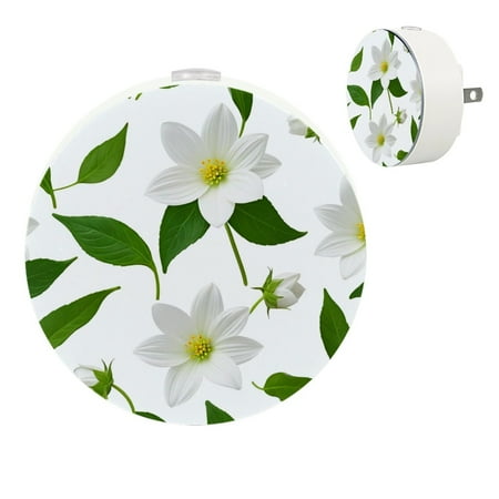 

YZUOUZY Night Lights Plug into Wall Bedroom Lamp Small Lamps Set of 2 Hellebore Winter Rose Christmas Rose