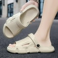 thumbnail image 3 of Men's Beach Slippers with Soft Low Arch Support Comfortable Thick Sole Anti Slip Easy To Clean, 3 of 5