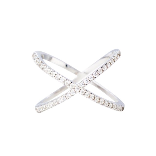 El nuevo y generoso conjunto cruzado con anillo de cobre de diamante de circonio Fashion Street Shooting All-match Wmkox8yi sjalhkljlk1713