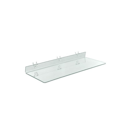 

Azar 24 x 8 Acrylic Shelf For Pegboard/Slatwall Clear 4/Pk 556008