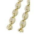 thumbnail image 4 of Silver Chain -  Gold Iced Out Puff Chain, 4 of 6