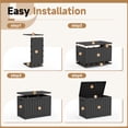 thumbnail image 7 of MINDYES 50 Gallon Deck Box, Outdoor Storage Box for Furniture, Garden Tools and Tools Storage, Black, 7 of 7