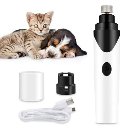 Pet Nail Grinder for Dogs Cats Quiet Cordless Nail Grinder Manicure Painless Paws Grooming, Trimming, Shaping, and Smoothing for Small, Medium, Large Pets,