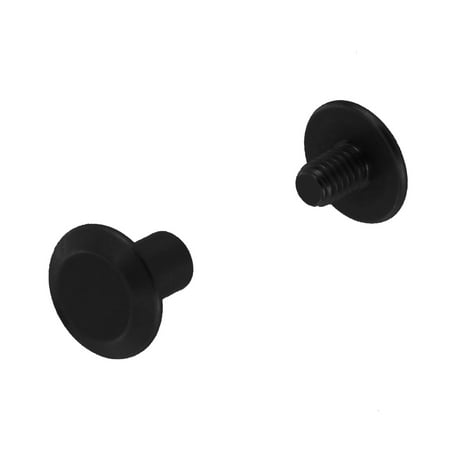 

CS7705 Flat Head Chicago Screws 1/4 Post Black Matte Solid Brass-LL (50 per bag)