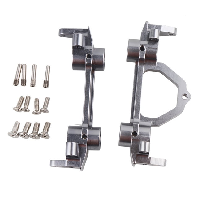 Reemplazo para 1/10 RC Axial Scx10 Piezas de juguete sobre orugas Montaje de parachoques delantero trasero de aleación de aluminio Scienceny WJ3560-02