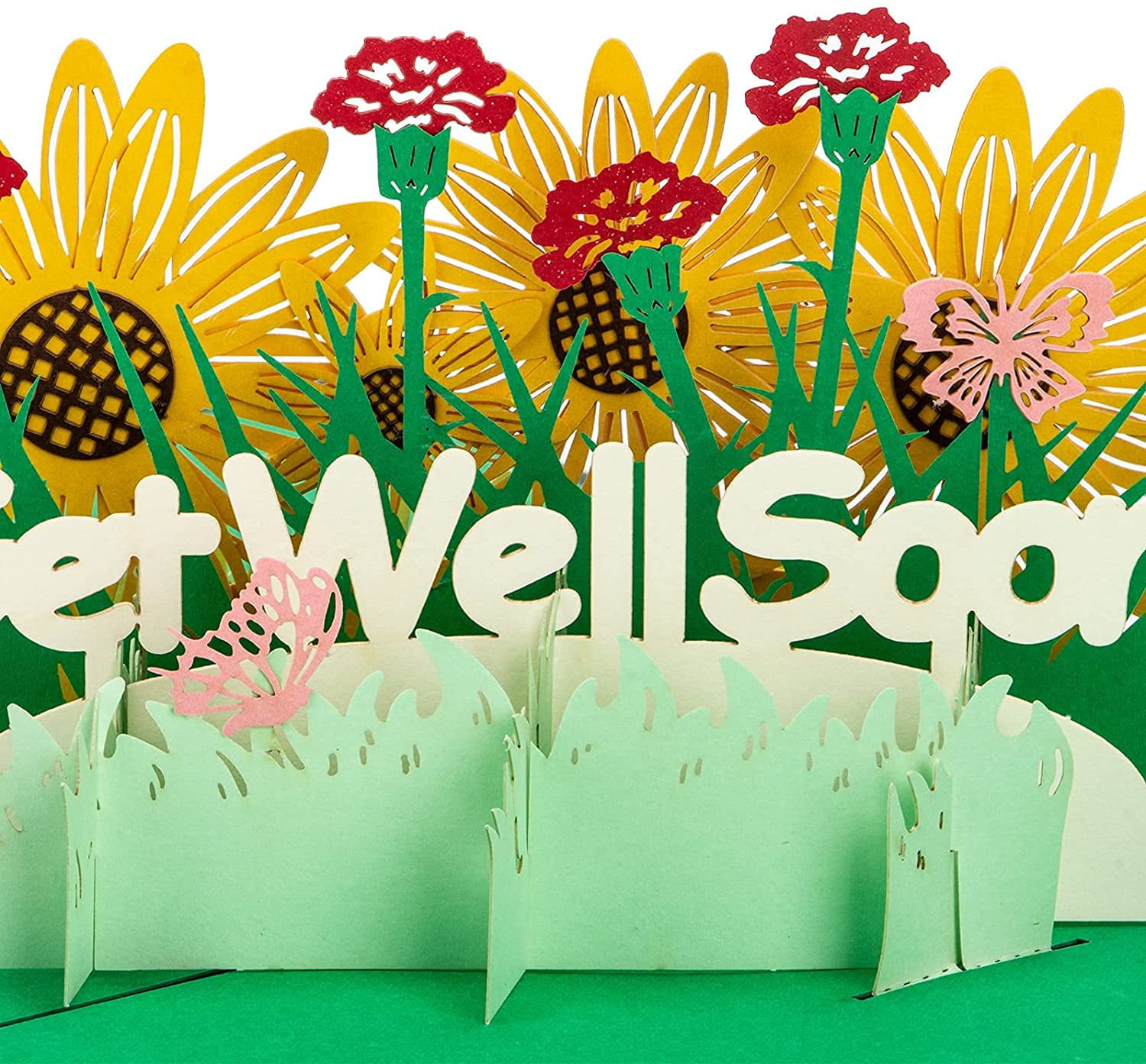 Yadiana Get Well Card,Get Well Soon Pop Up Card,3D Pop Up Flower Card,Sympathy  Card, Encouragement CardYadiana - Walmart.com
