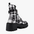thumbnail image 5 of Betsey Johnson Jonnie Women's Boots Black/White Plaid Size 6.5 M, 5 of 8