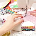thumbnail image 3 of SEELOK 72Pcs Bobbins Sewing Thread Kits,400 Yards Per Thread Spools with Box for Hand & Machine Sewing, 3 of 5
