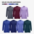 thumbnail image 7 of VIAOLI Women's Medical Scrub Set - Half-Zip Mid-Length Top with Drawstring Pants, for Nurse Uniform, Multiple Colors, 7 of 7