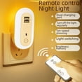 thumbnail image 3 of Lámpara de pared con control remoto ovalado, luz nocturna con atenuación temporizada, lámpara de pared LED simple para dormitorio, sala de estar, dormitorio y pasillo, 3 of 5
