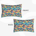 thumbnail image 2 of Daiia Colorful Fish 1 Bedding Waterproof Pillow Protector Zippered Queen – Bed Bug Proof Pillow Encasement-14"x20", 2 of 6