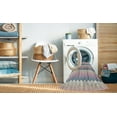 thumbnail image 2 of Ahgly Company Machine Washable Indoor Round Transitional Dark White Beige Area Rugs, 3' Round, 2 of 7