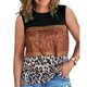 thumbnail image 3 of Camiseta sin mangas para mujer, estampado étnico, cuello redondo, ajuste holgado, chaleco sin mangas de verano para uso informal, 3 of 5