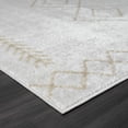 thumbnail image 3 of Laddha Home Designs 7.75' x 9.75' Geometric Diamond Rectangular Area Throw Rug - Cream, 3 of 8