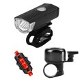 thumbnail image 2 of Luz LED para bicicleta MTB, faro delantero para bicicleta, juego de campana de luz trasera de seguridad nocturna Ndcxsfigh  Accesorios para bicicletas, 2 of 8