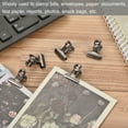 thumbnail image 5 of Unique Bargains Metal Hinge Clip Clamp 22mm Small Binder Clips Silver, 40 Pack, 5 of 5