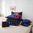 thumbnail image 4 of 7 Piece American Football Queen Bed in a Bag Sports Bedding Sets Teen Rugby Lover Comforter Set with Sheets Sports Game Themed Bed Set Football Game Decor Sheets, 4 of 5