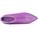 thumbnail image 4 of Botines Punta Puntiaguda Con Purpurina Tacón De Aguja Brillantina Para Mujer Morado 37.5, 4 of 6