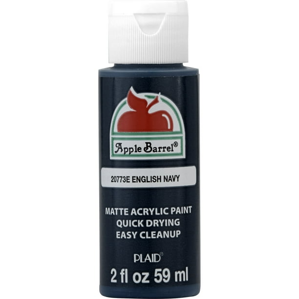 Apple Barrel 20773EX Acrylic Craft Paint, Matte Finish, English Navy, 2