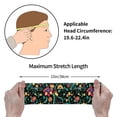 thumbnail image 4 of Picia Mexican Flower 1 Print Mens Running Headband,Mens Sweatband Sports Headband for Running,Cycling,Basketball,Yoga,Fitness Workout, 4 of 9