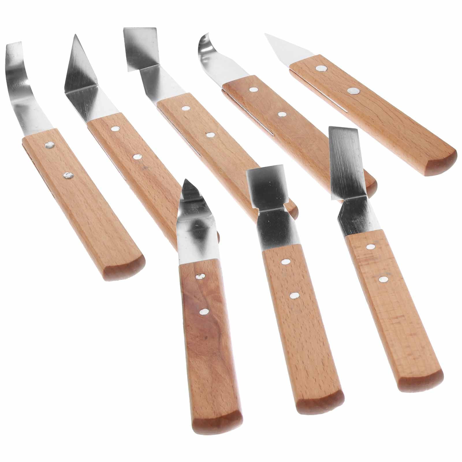FESTFENDS Sculpture Modeling Tool Set Pottery Tools Black Stainless Steel 8Pcs Repairing Making Clay