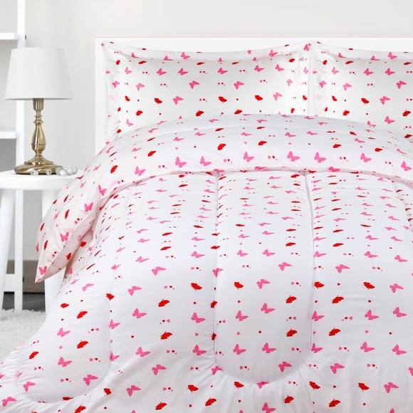 Juego de edredón Utopia Bedding All Season Butterfly Twin