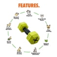 thumbnail image 5 of Arlee Max Fusion with Nike Grind, Dumbbell Dog Toy, Treat Dispense, Reward Play, Slow Feeding, Training, Puzzle, Natural Rubber, Puppy and Medium Dogs 15 - 35lbs, 5 of 11