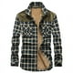 thumbnail image 1 of Camisas de franela acolchadas térmicas para hombre, chaquetas con capucha, botones, manga larga, chaquetas a cuadros para tallas grandes, 1 of 5
