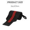 thumbnail image 2 of Weightlifting Wrist Wraps Wrist Support with Heavy Duty Thumb Loop - Wrap for Powerlifting - red, 2 of 5