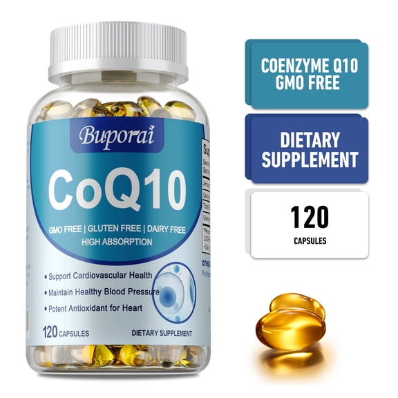 CoQ10 300mg Softgels - Energy Booster, Supports Heart and Cardiovascular Health, Antioxidants - 120 Count