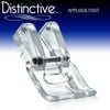 Distinctive Applique Clear Sewing Machine Presser Foot - Fits All Low Shank Snap-On Machines