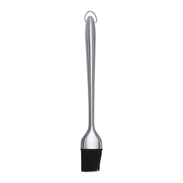 Cepillo de cocina solacol para aplicar aceite y salsas, de acero inoxidable resistente al calor, antioxidante, apto para barbacoa, parrilla, repostería, cocina, cepillo de acero inoxidable sin cerdas.