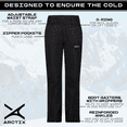 thumbnail image 7 of Arctix Women's Essential Insulated Snow Pants, Water Resistant Snow Pants for Skiing & Snowboarding (Black, XS), 7 of 7