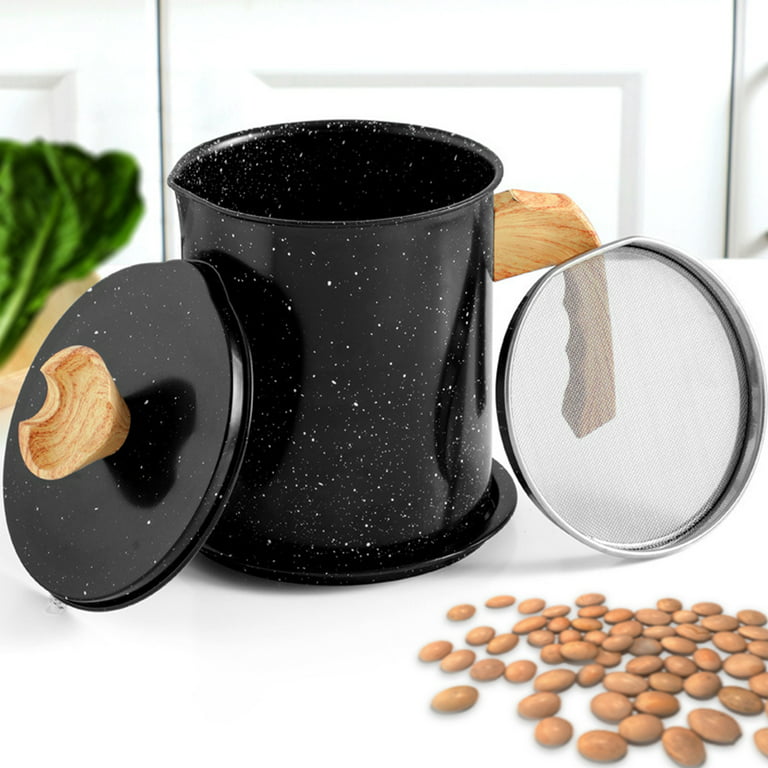 US$ 16.98 - Bacon Grease Container with Fine Strainer and lid, 1.4