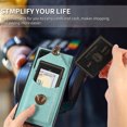 thumbnail image 2 of Crossbody Wallet Women Case for Samsung Note 20,[RFID Blocking] Credit Card Holder with Should Strap,Premium PU Leather Purse Metal Buckle Folio Flip Cover for Samsung Galaxy Note 20, Green, 2 of 8