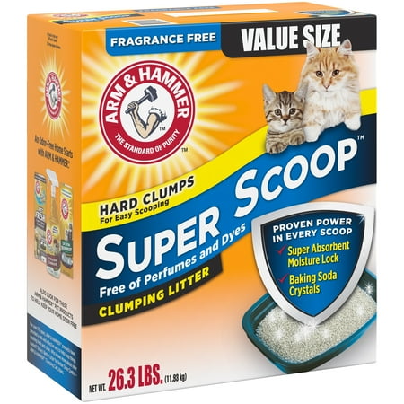 Arm Hammer Super Scoop Fragrance Free Clumping Cat Litter Arm Hammer Super Scoop Fragrance Free Clumping Cat Litter