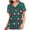 Green, variant on Luxalzxs Scrubs for Women Comfortable Lightweight Durable Soft Stretch Christmas Printed V-Neck Medical Scrub Tops Nurse Working Uniform