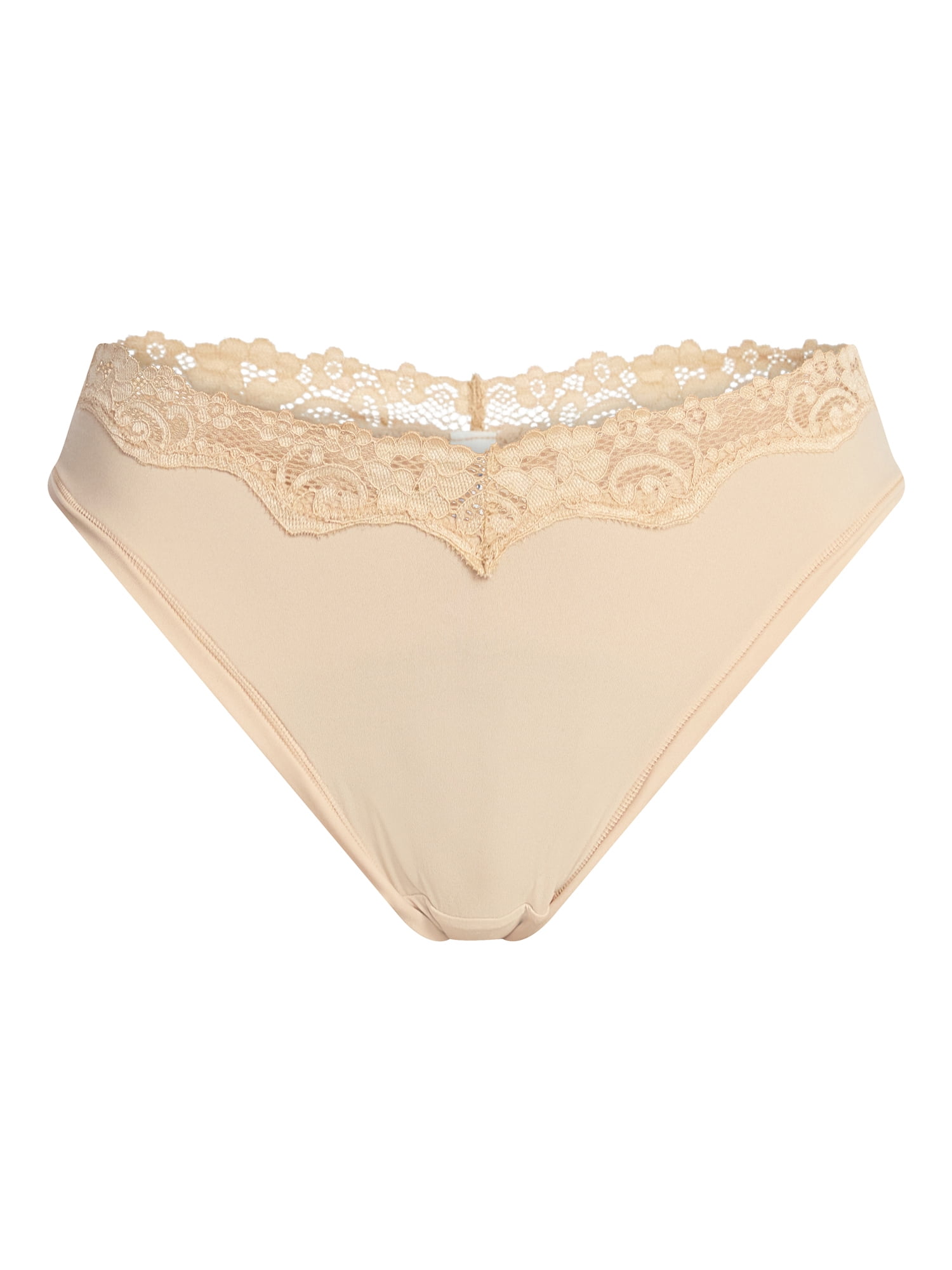 No Boundaries Fit Stretch Lace Thong Panties, 3-Pack, Women's XS-XXXL